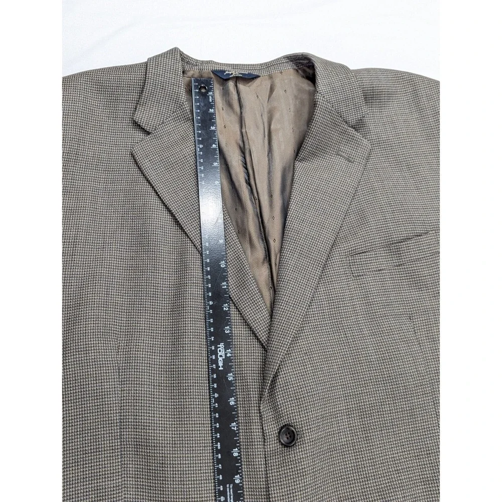 Pronto Uomo Birdseye Blazer Sport Coat Two Button Wool Suit Jacket 54R 54